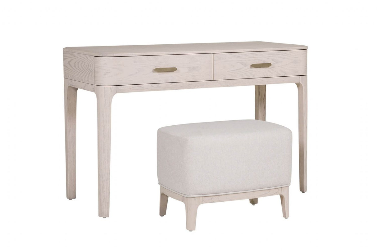 Cream Wooden 2 Drawer Dressing Table Desk