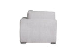 Light Grey Chenille Fabric Corner Arm Sectional