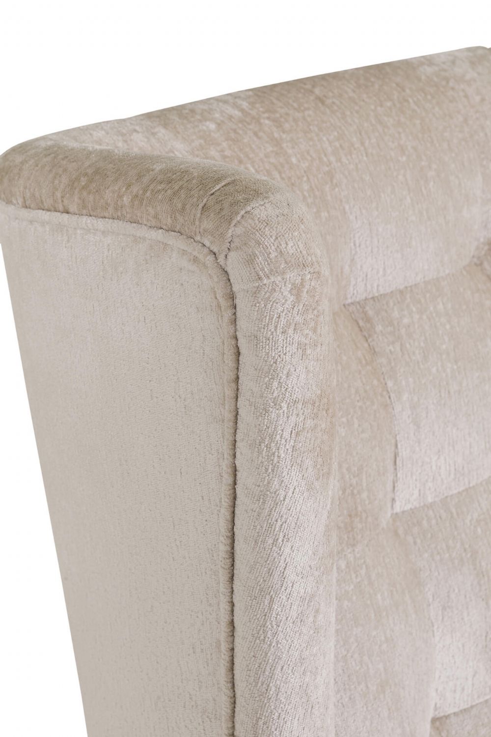 Mink Velvet Fabric High Back Wing Chair