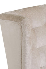Mink Velvet Fabric High Back Wing Chair