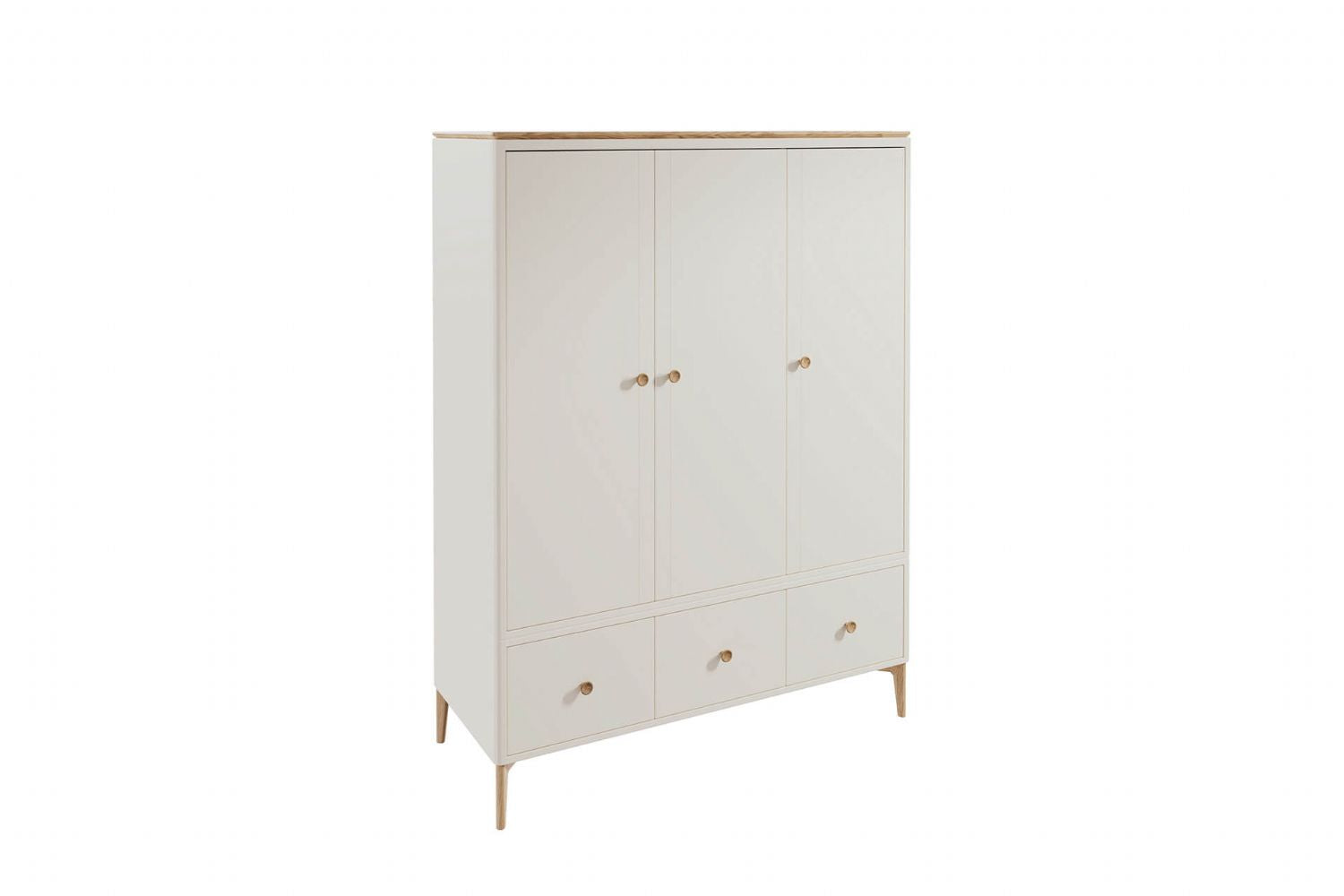 Marlow 3 Door Wardrobe Taupe