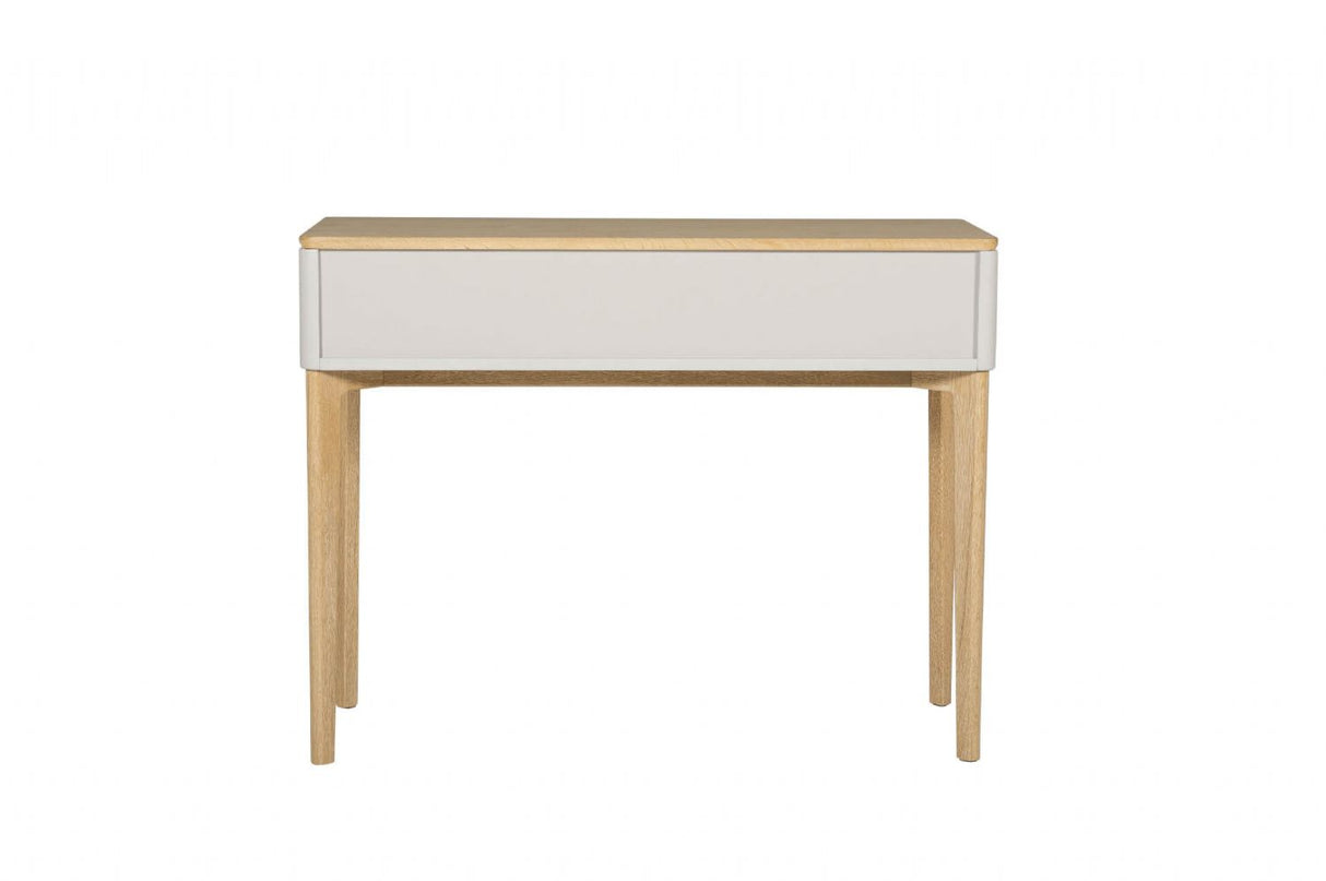 Oak 2 Taupe Drawer Dressing Table Desk