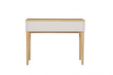 Oak 2 Taupe Drawer Dressing Table Desk