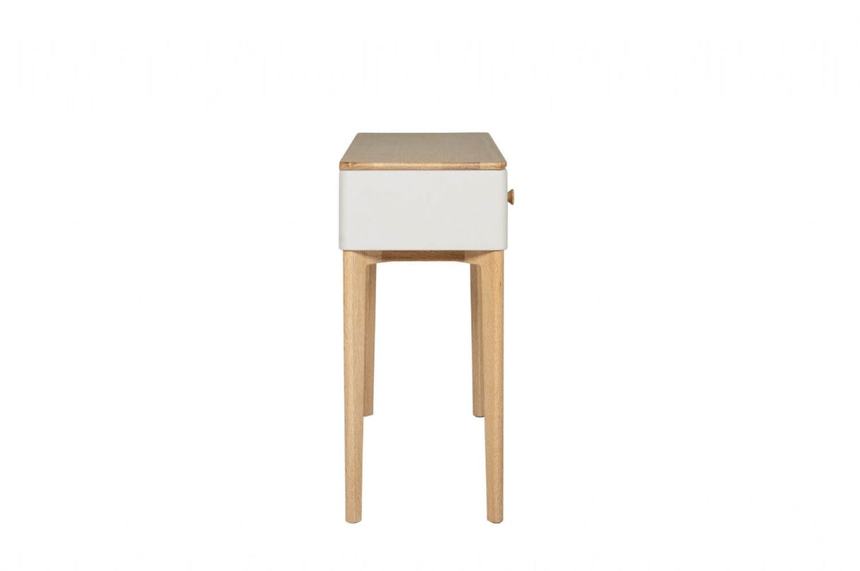 Oak 2 Taupe Drawer Dressing Table Desk