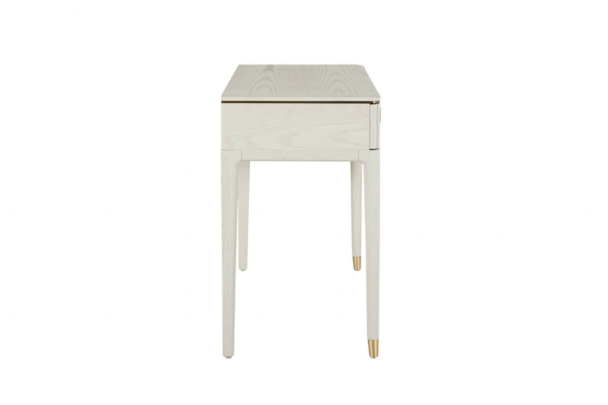Dressing Table 2 Drawer Ribbed Stone