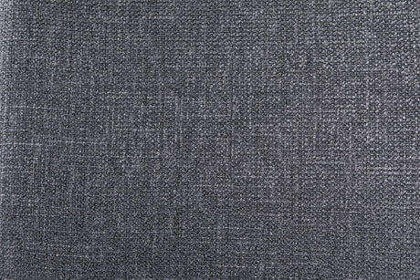 Dark Grey Woven Fabric Dining Chair with Oak Legs
