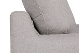 Light Grey Fabric 2 Seater Sofa Buttoned Back