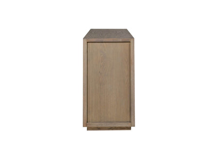 Smoked Oak Wide Sideboard with 2 Doors 3 Drawers