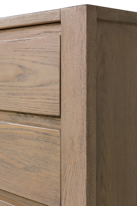 Smoked Oak Wide Sideboard with 2 Doors 3 Drawers