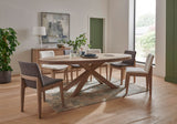 Smoked Oak Large Oval Dining Table 190cm