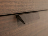 Latte Walnut Large Sideboard with 2 Doors 3 Drawers
