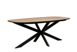 Oak Melamine Top Oval Dining Table 160cm
