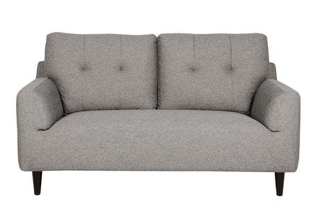 Charcoal Fabric 2 Seater Buttoned Back Sofa