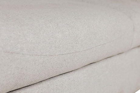 Light Grey Fabric Sofa Bed with Black Legs