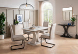Natural Leather Effect Cantilever Dining Chair