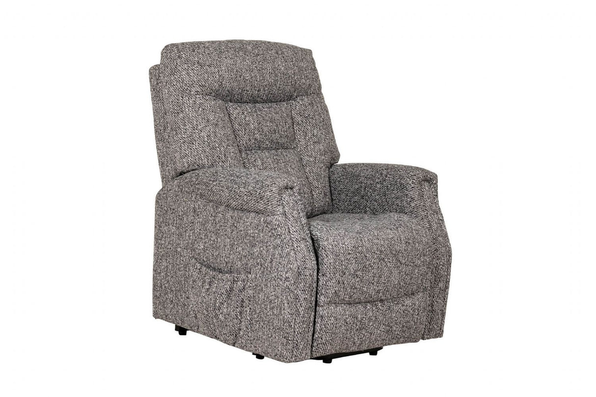Dark Grey Fabric Electric Lift and Rise Armchair Recliner