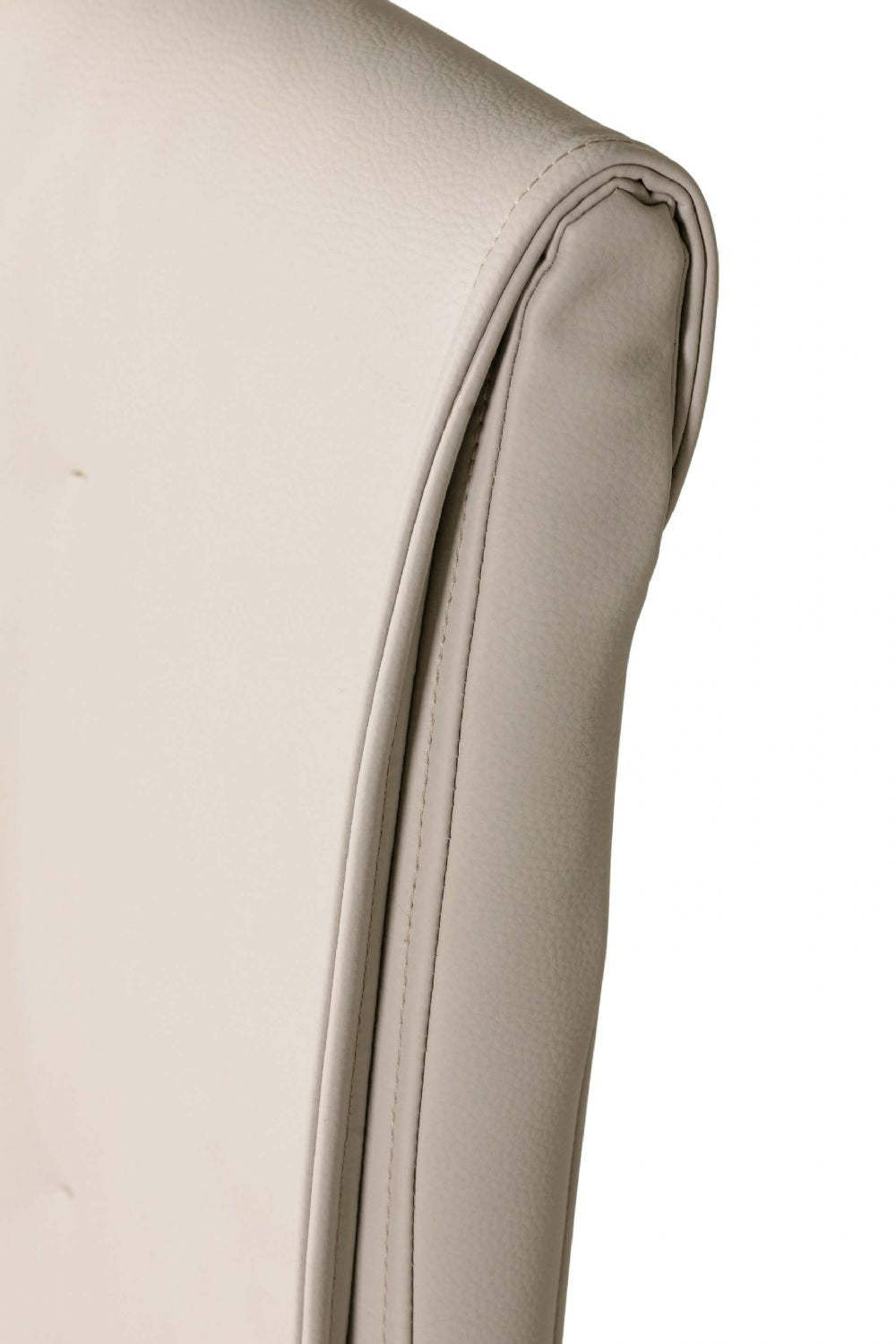 Natural Leather Effect Cantilever Dining Chair
