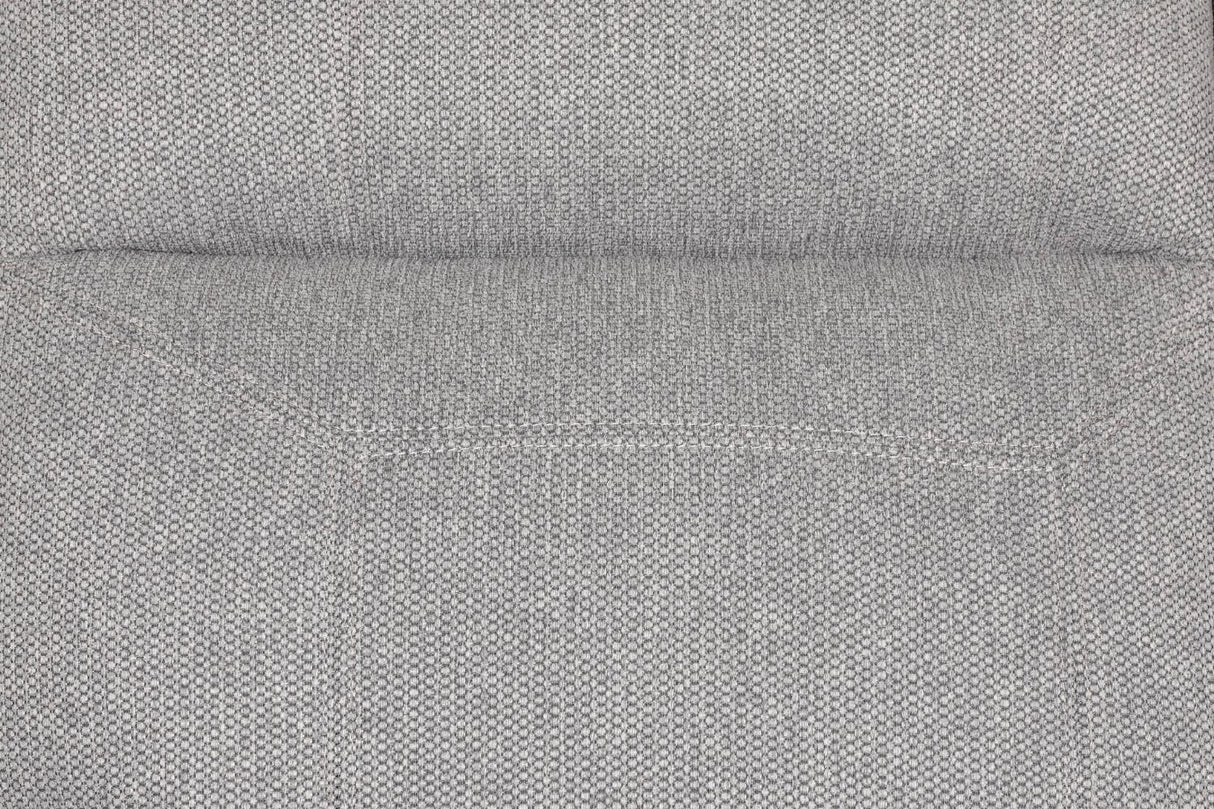 Grey Fabric 2 Seater Standard Back Sofa Cushioned Headrest