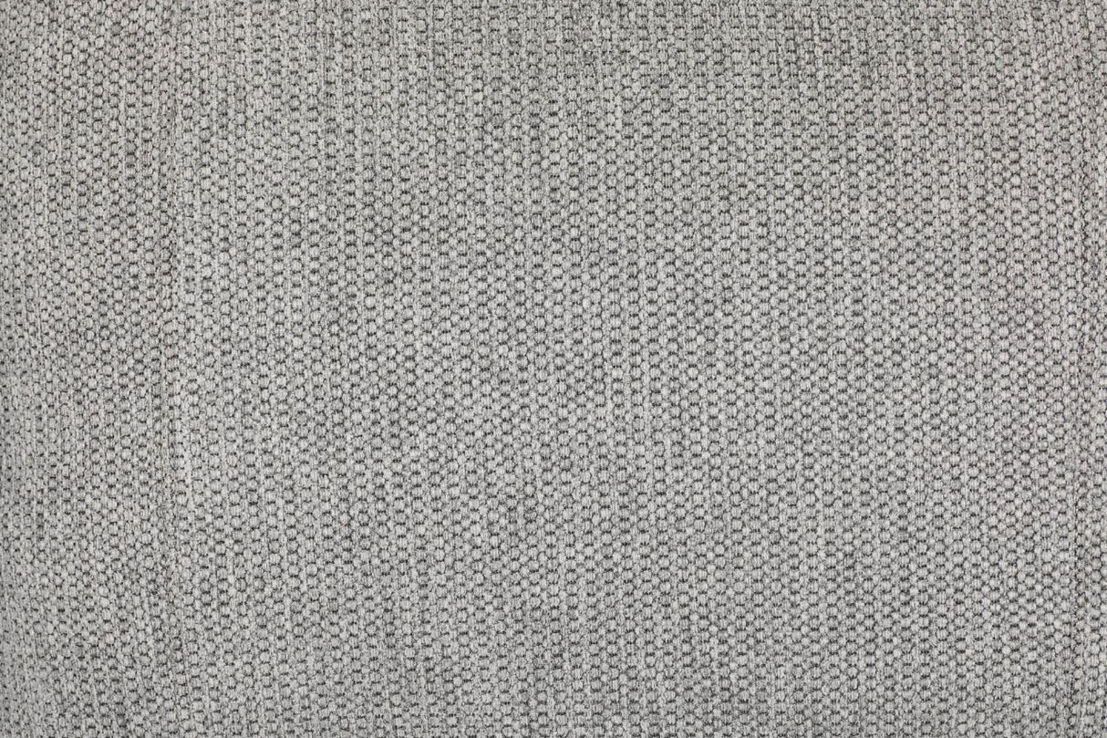 Grey Fabric 3 Seater Standard Back Sofa Cushioned Headrest