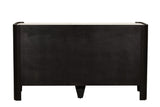 Brown Marble Effect Top Dressing Chest of 6 Drawers