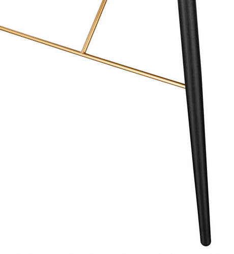 Black and Copper Small 120cm Dining Table Metal Legs