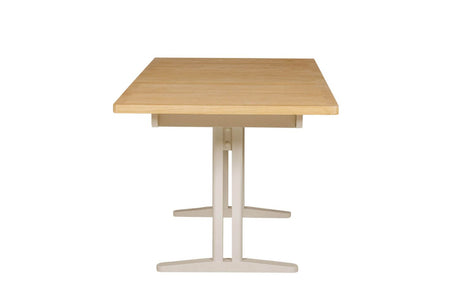 Light Oak Top 140 to 180cm Extending Dining Table