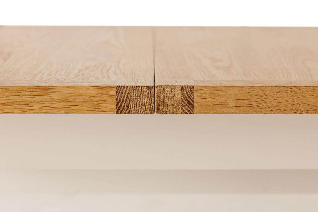Light Oak Top 140 to 180cm Extending Dining Table