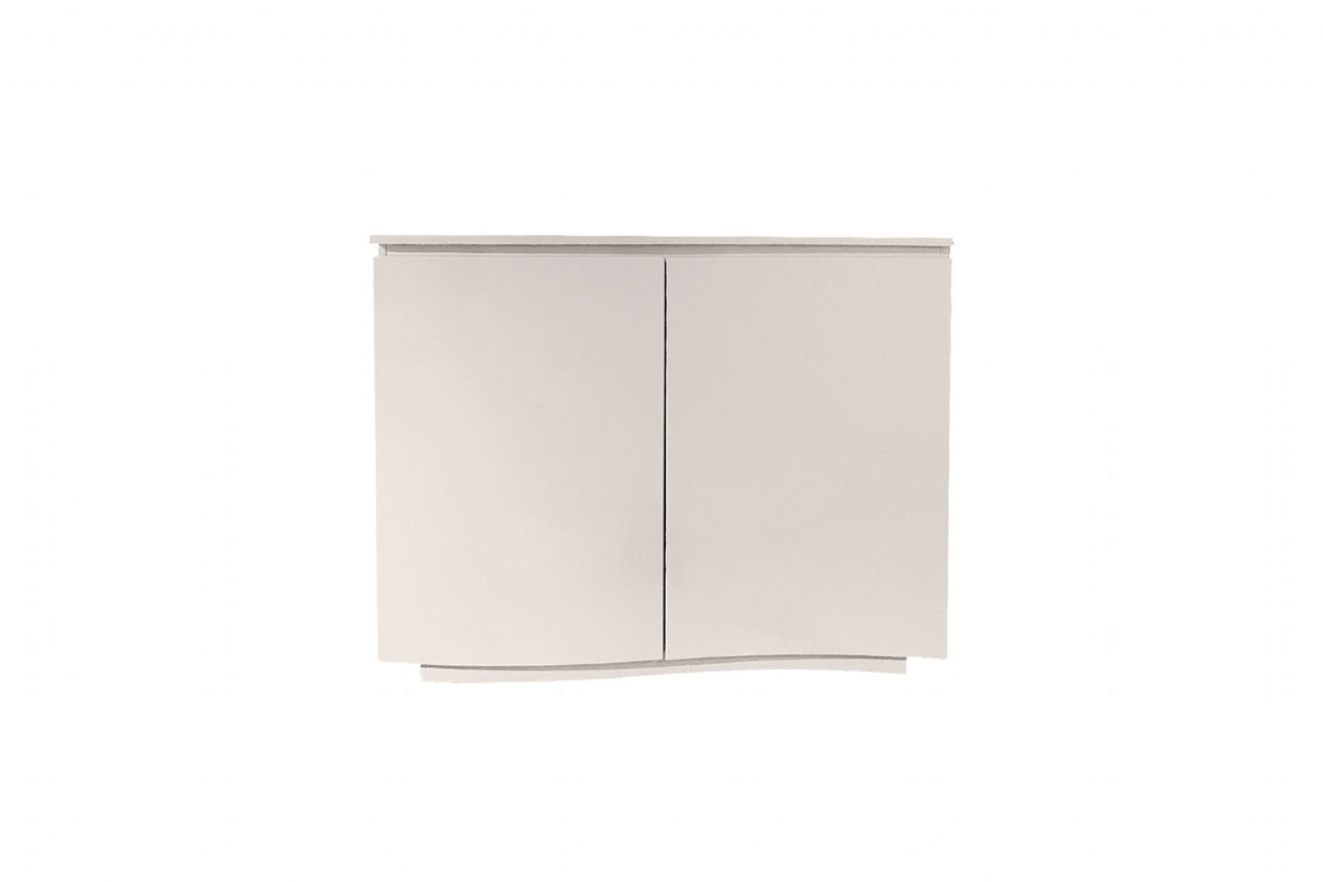 Greige Wooden 2 Door Small Sideboard with LED