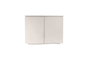 Greige Wooden 2 Door Small Sideboard with LED