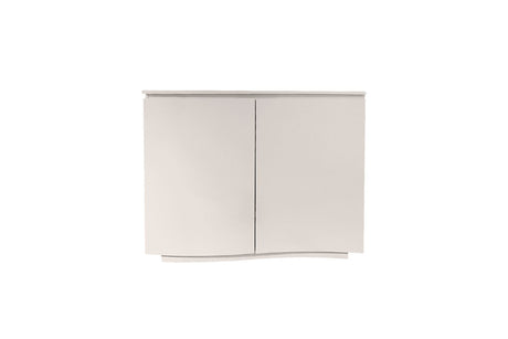 Greige Wooden 2 Door Small Sideboard with LED