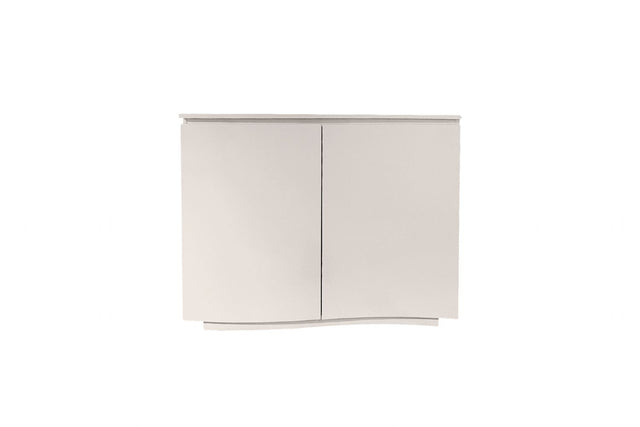 Greige Wooden 2 Door Small Sideboard with LED