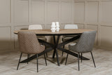 Oak Melamine Top Oval Dining Table 160cm