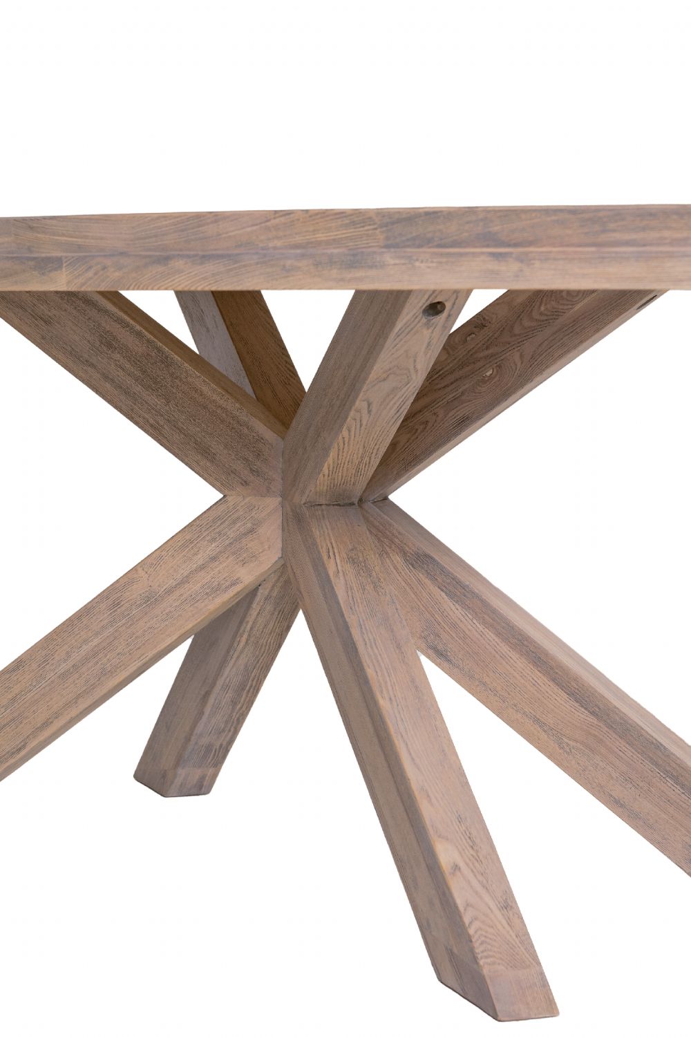 Smoked Oak Large Oval Dining Table 235cm