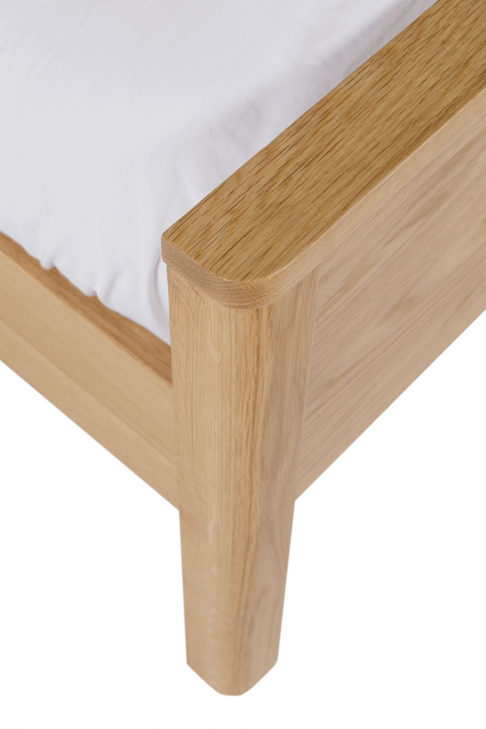 Natural Oak King Size Low Footend Bed Frame Shaker Style
