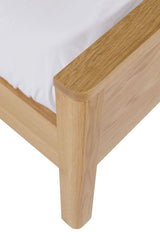 Natural Oak King Size Low Footend Bed Frame Shaker Style