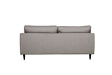 Charcoal Fabric 3 Seater Pillow Back Sofa
