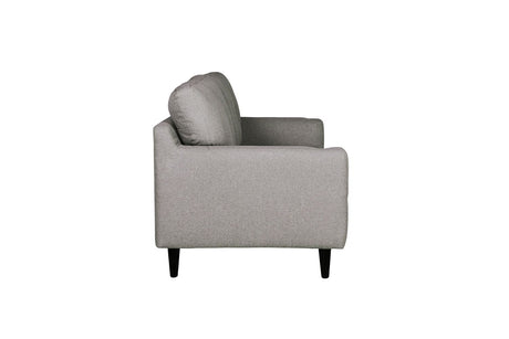 Charcoal Fabric 3 Seater Pillow Back Sofa