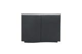 Charcoal Wooden 2 Door Small Sideboard with LED