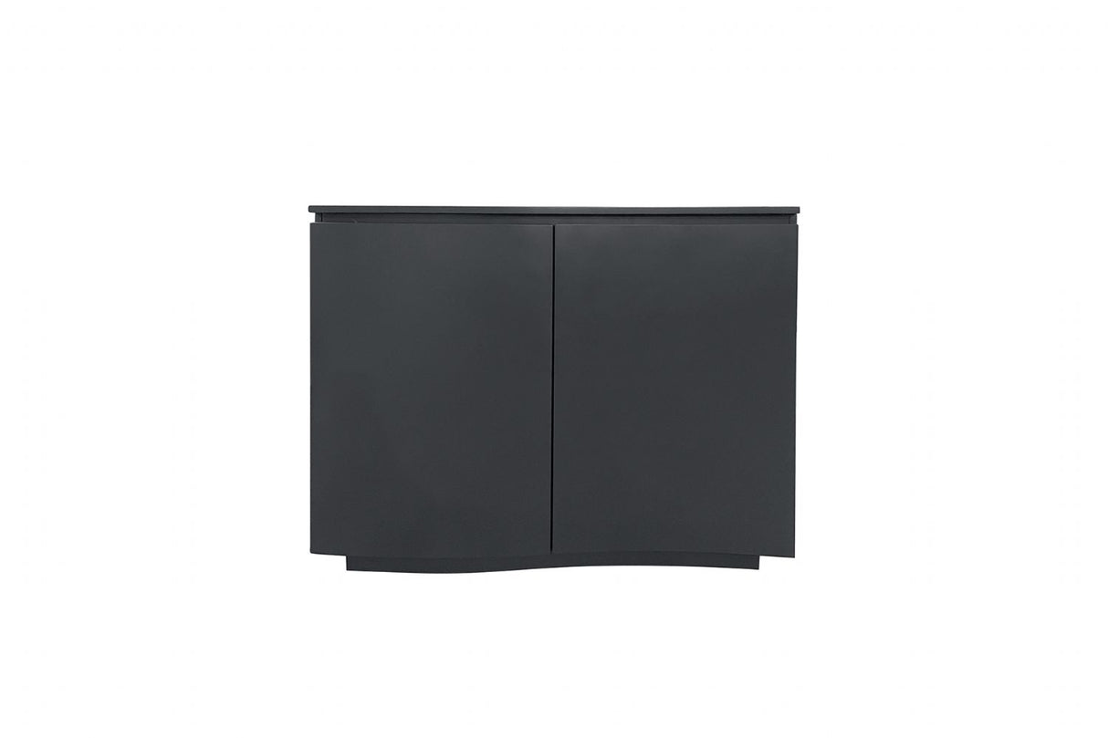 Charcoal Wooden 2 Door Small Sideboard with LED