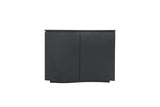Charcoal Wooden 2 Door Small Sideboard with LED