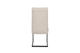 Natural Leather Effect Cantilever Dining Chair