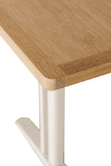 Light Oak Top 140 to 180cm Extending Dining Table