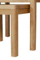 Natural Oak Nest of Tables with Round Edges