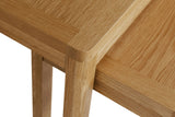 Natural Oak Nest of Tables with Round Edges