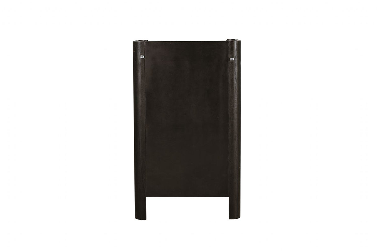 Ebony Matrble Effect Top Tall Chest of 5 Drawers