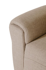 Mushroom Textured Fabric Electric Recliner 2 Seater Sofa