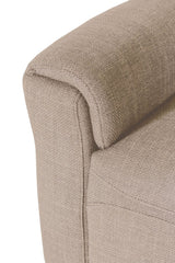 Mushroom Textured Fabric 3 Seater Electric Recliner Sofa