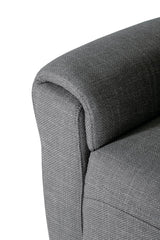 Charcoal Textured Fabric 2 Seater Electric Recliner Sofa