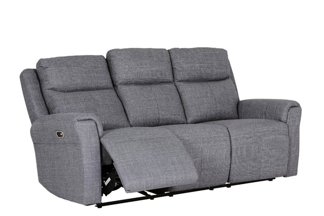 Russo 3 Seater Electric Recliner Charcoal