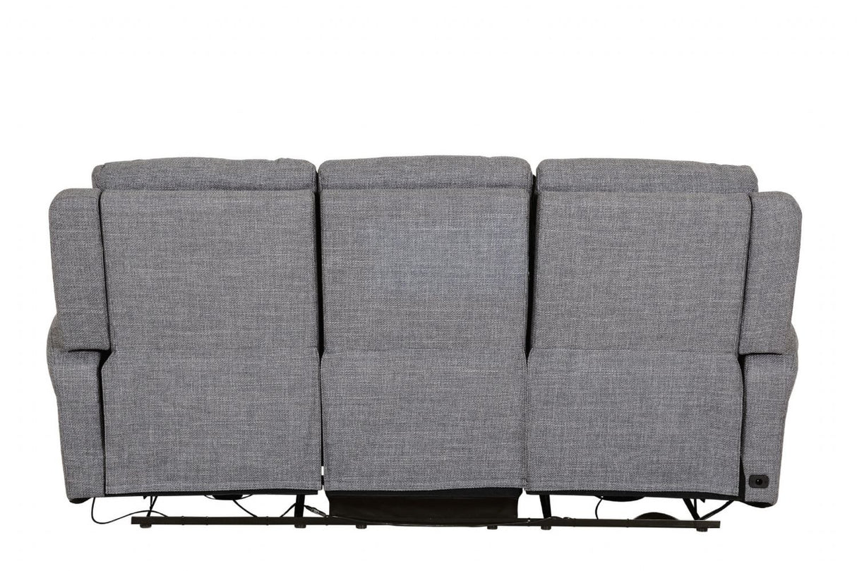 Russo 3 Seater Electric Recliner Charcoal